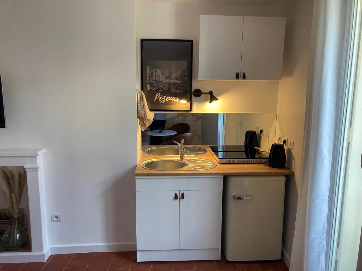 Charmant Studio Centre Historique Apartment Pezenas Luaran gambar